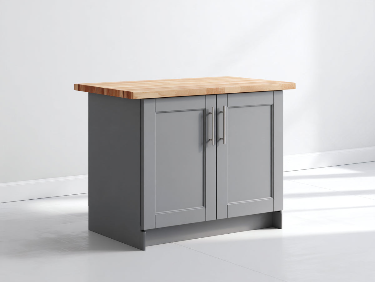 Buffet - Bois - 100x56x92 cm - Gris foncé-Bois clair - Style contemporain