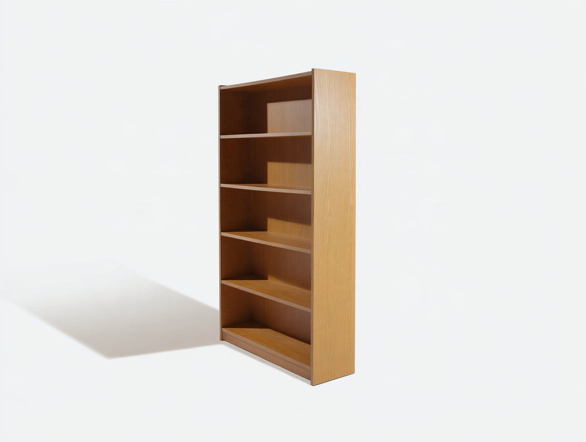 Bibliothèque - Bois - 78x31x181 cm - Chêne miel - Style moderne ouvert