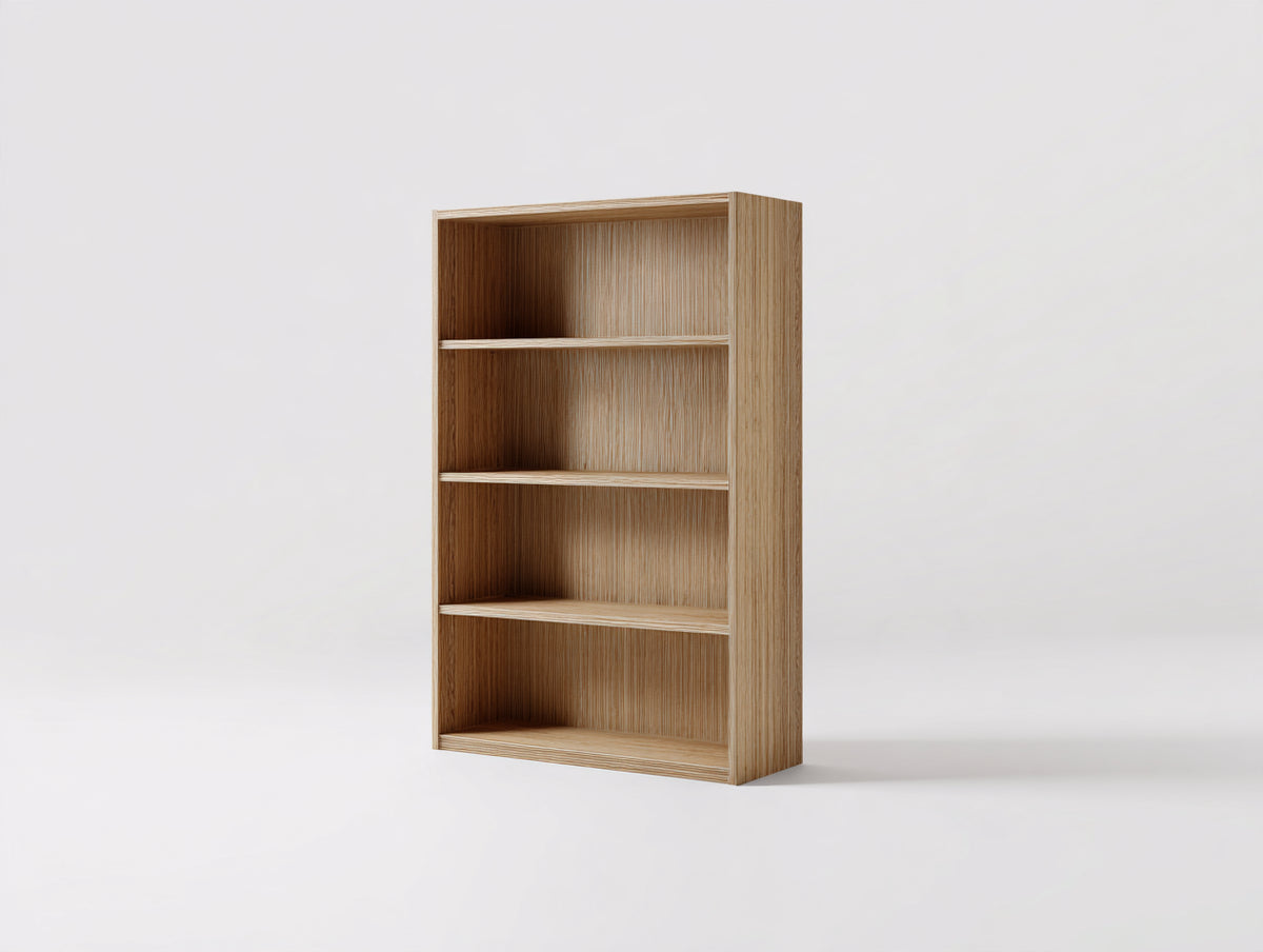 Bibliothèque - Bois - 82x32x150 cm - Chêne naturel - Style moderne ouvert